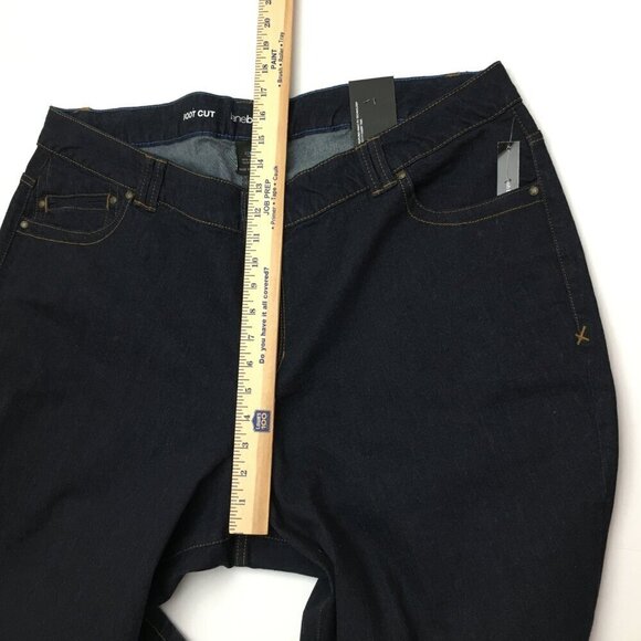 NEW Lane Bryant Women's Bootcut Jeans Dark Wash Stretchy size 22T length 34" - Picture 7 of 9